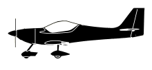 Silhouette image of generic FK14 model; specific model in this crash may look slightly different