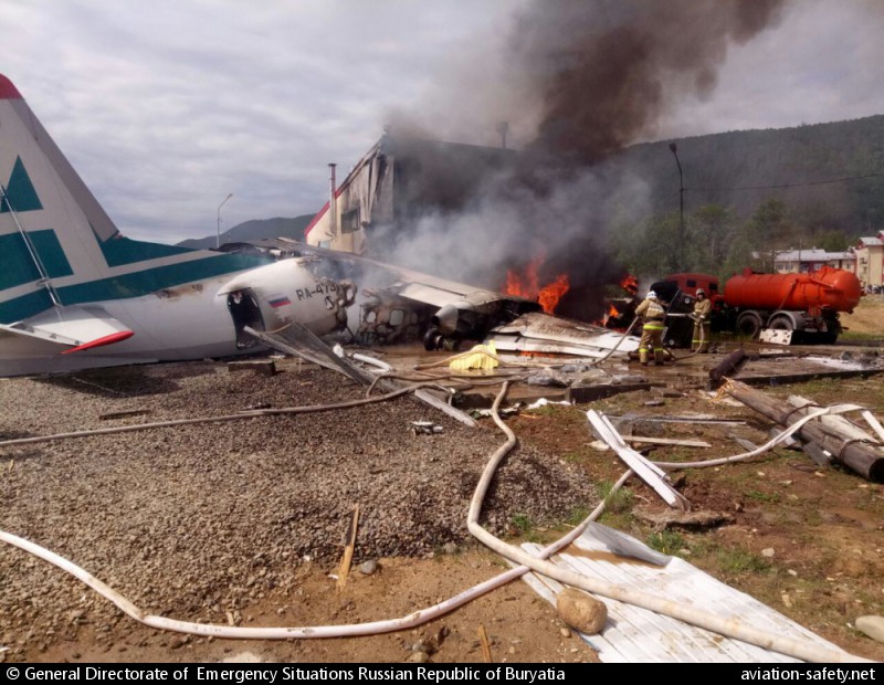 ASN Aircraft accident Antonov An-24RV RA-47366 Nizhneangarsk Airport